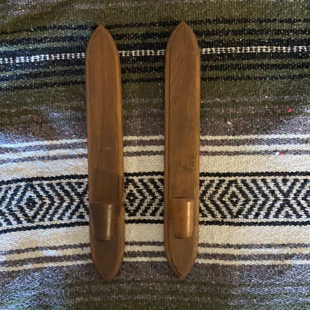 HODA Vintage Wooden Sconces